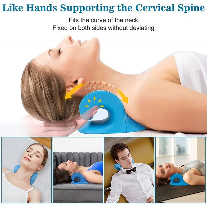 Cervical Neck Stretcher & Massage Pillow