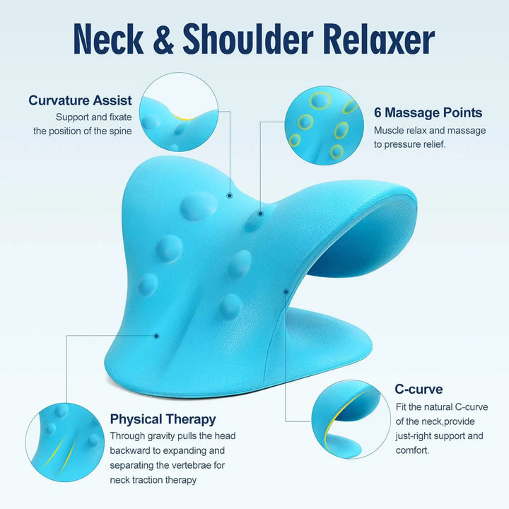 Cervical Neck Stretcher & Massage Pillow